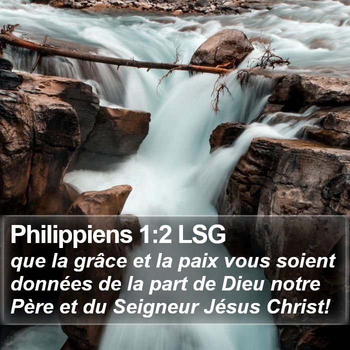 Philippiens 1:2 LSG Bible Study