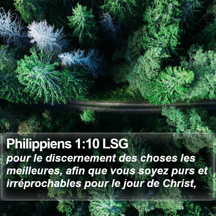 Philippiens 1:10 LSG Bible Study