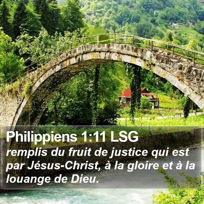 Philippiens 1:11 LSG Bible Study