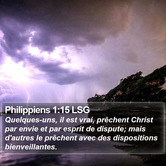 Philippiens 1:15 LSG Bible Study