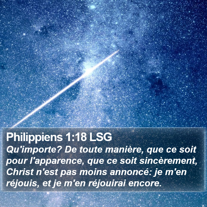 Philippiens 1:18 LSG Bible Study