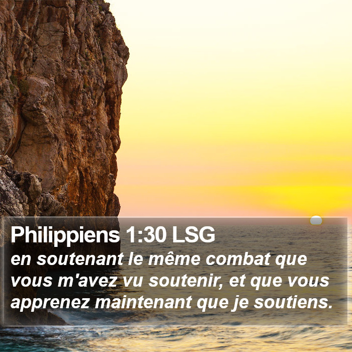 Philippiens 1:30 LSG Bible Study