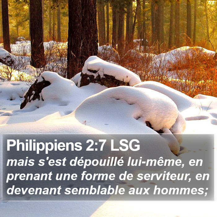 Philippiens 2:7 LSG Bible Study