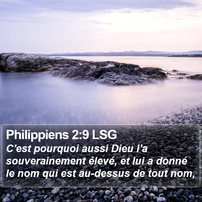 Philippiens 2:9 LSG Bible Study