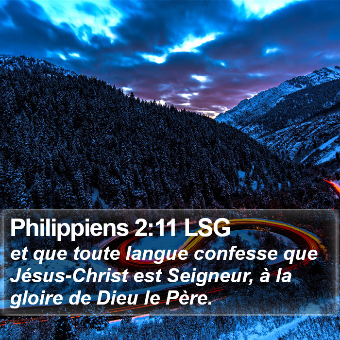 Philippiens 2:11 LSG Bible Study