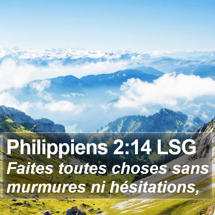 Philippiens 2:14 LSG Bible Study