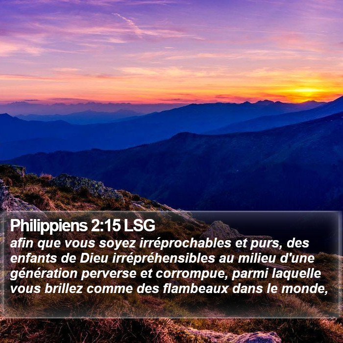 Philippiens 2:15 LSG Bible Study