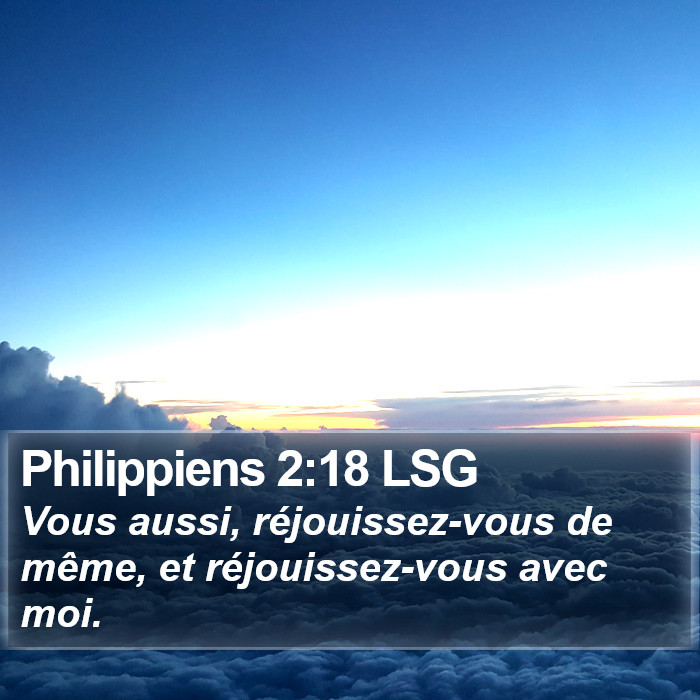 Philippiens 2:18 LSG Bible Study