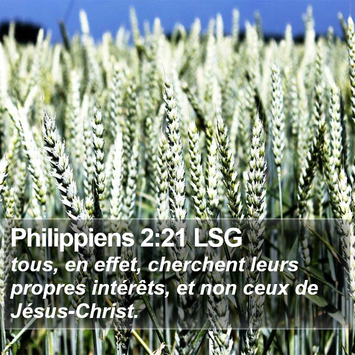 Philippiens 2:21 LSG Bible Study