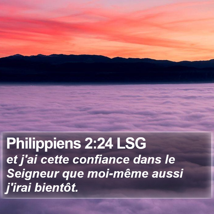 Philippiens 2:24 LSG Bible Study