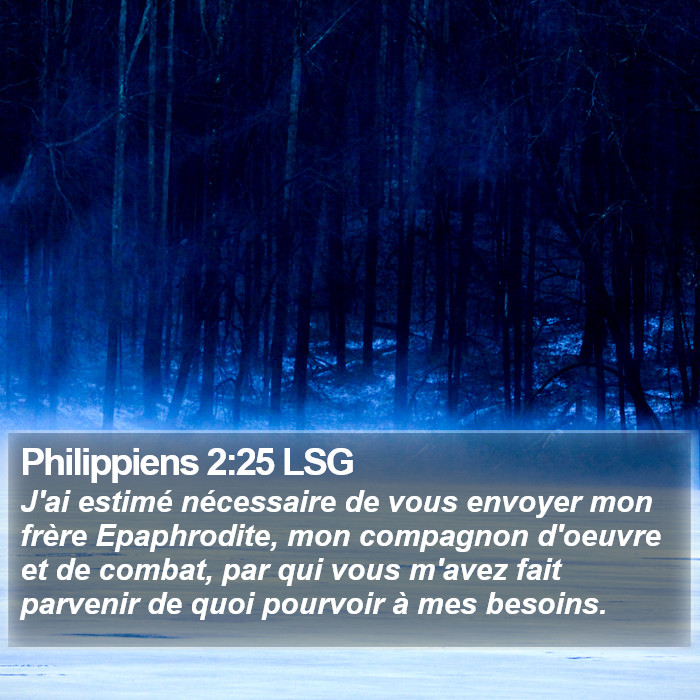 Philippiens 2:25 LSG Bible Study