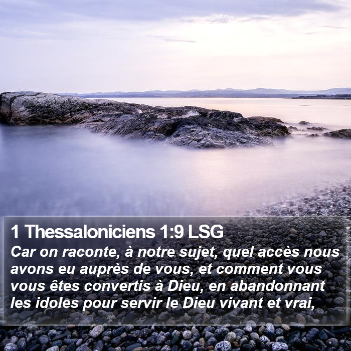 1 Thessaloniciens 1:9 LSG Bible Study