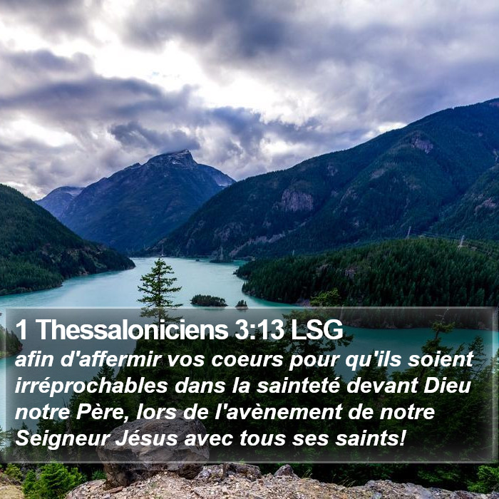 1 Thessaloniciens 3:13 LSG Bible Study