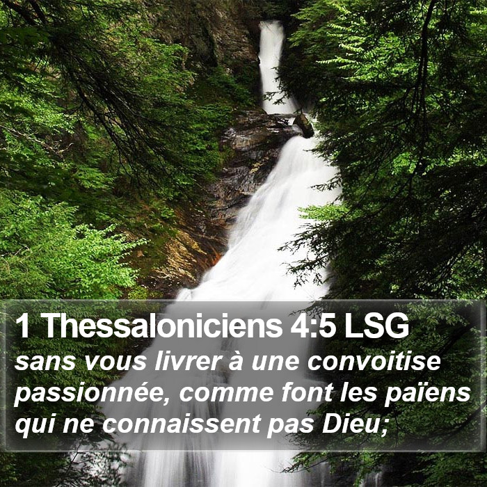 1 Thessaloniciens 4:5 LSG Bible Study