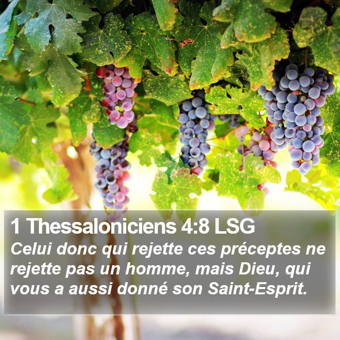 1 Thessaloniciens 4:8 LSG Bible Study
