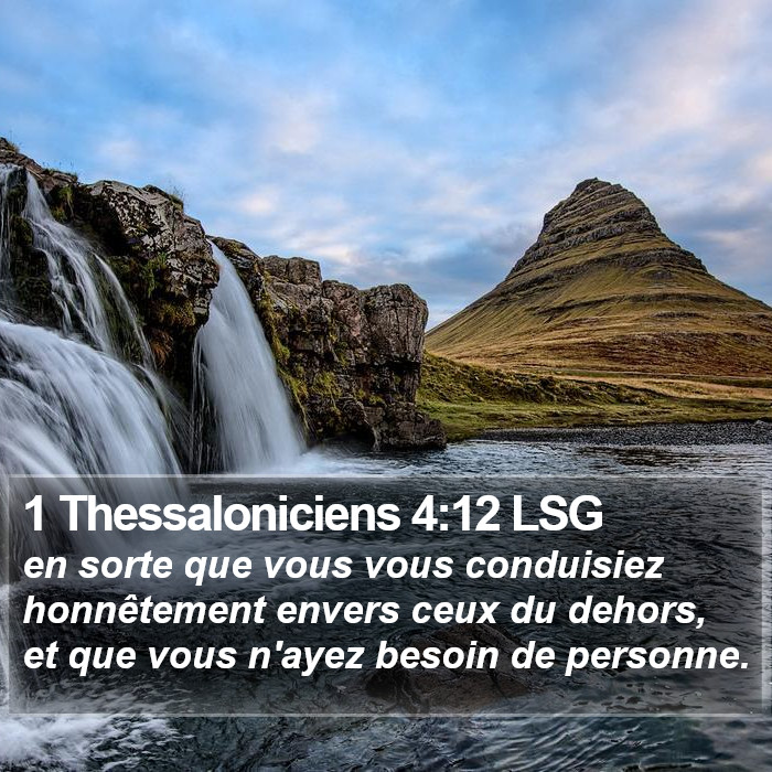 1 Thessaloniciens 4:12 LSG Bible Study