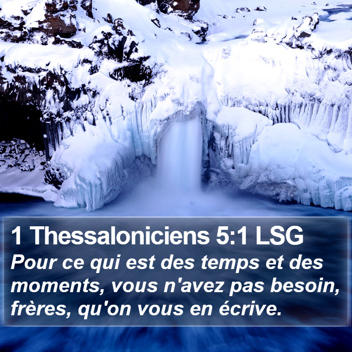 1 Thessaloniciens 5:1 LSG Bible Study