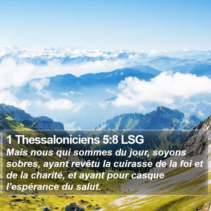 1 Thessaloniciens 5:8 LSG Bible Study