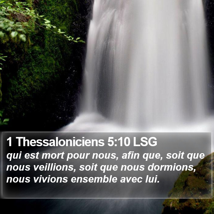 1 Thessaloniciens 5:10 LSG Bible Study