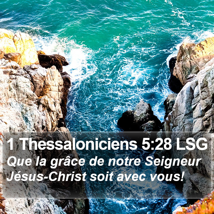 1 Thessaloniciens 5:28 LSG Bible Study