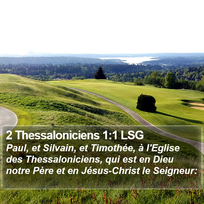 2 Thessaloniciens 1:1 LSG Bible Study