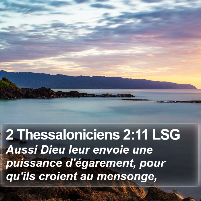 2 Thessaloniciens 2:11 LSG Bible Study