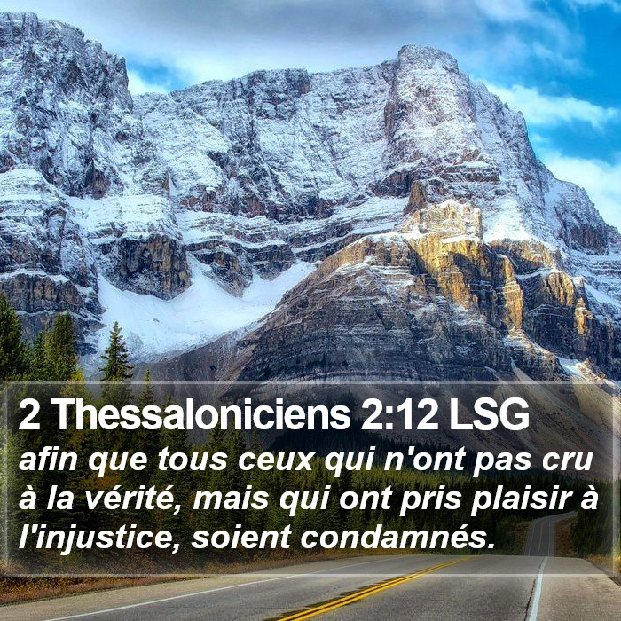 2 Thessaloniciens 2:12 LSG Bible Study