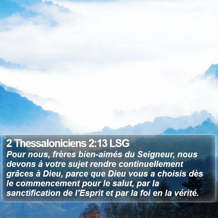 2 Thessaloniciens 2:13 LSG Bible Study