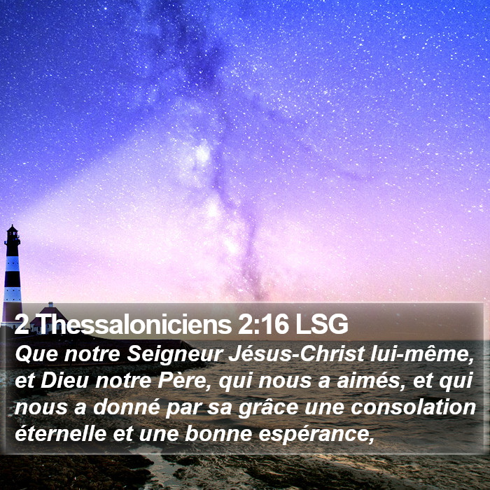 2 Thessaloniciens 2:16 LSG Bible Study