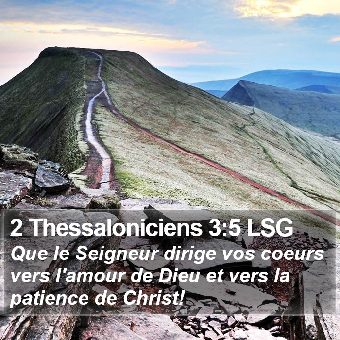 2 Thessaloniciens 3:5 LSG Bible Study