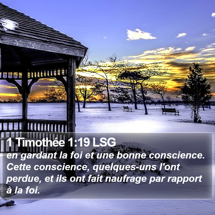 1 Timothée 1:19 LSG Bible Study