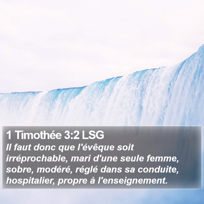 1 Timothée 3:2 LSG Bible Study