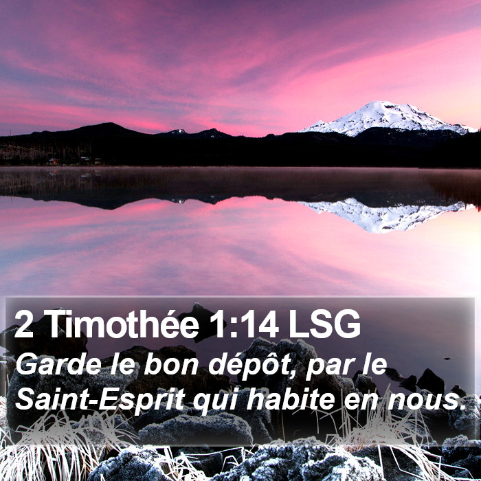 2 Timothée 1:14 LSG Bible Study