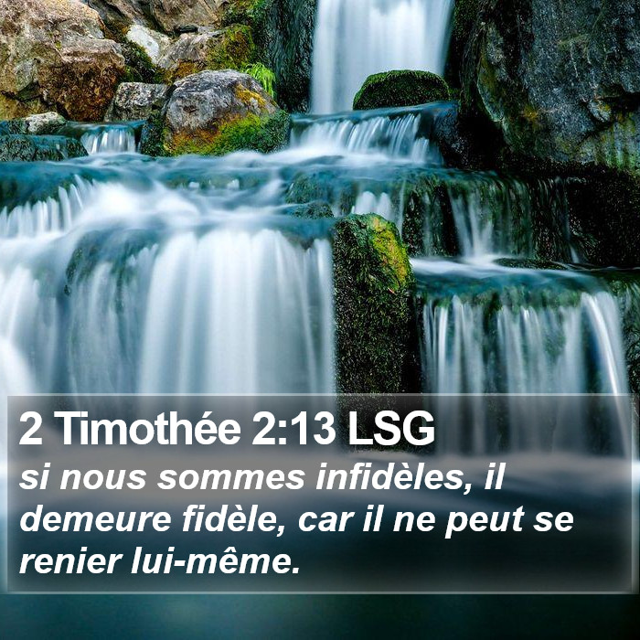 2 Timothée 2:13 LSG Bible Study