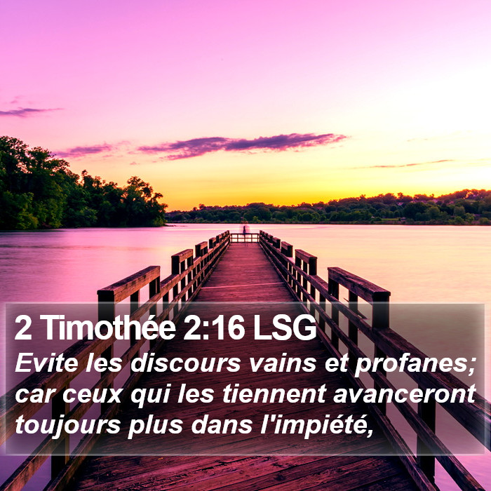 2 Timothée 2:16 LSG Bible Study