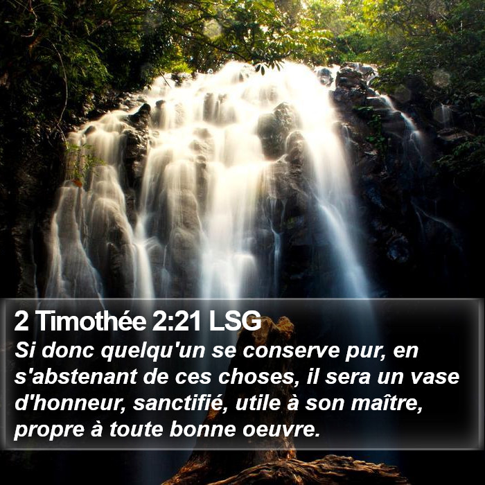 2 Timothée 2:21 LSG Bible Study