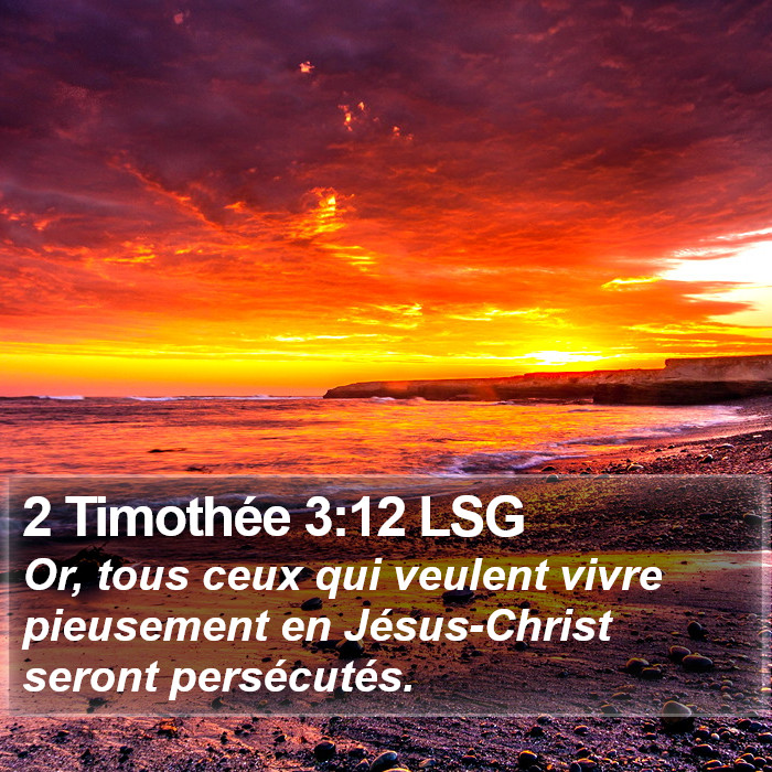 2 Timothée 3:12 LSG Bible Study