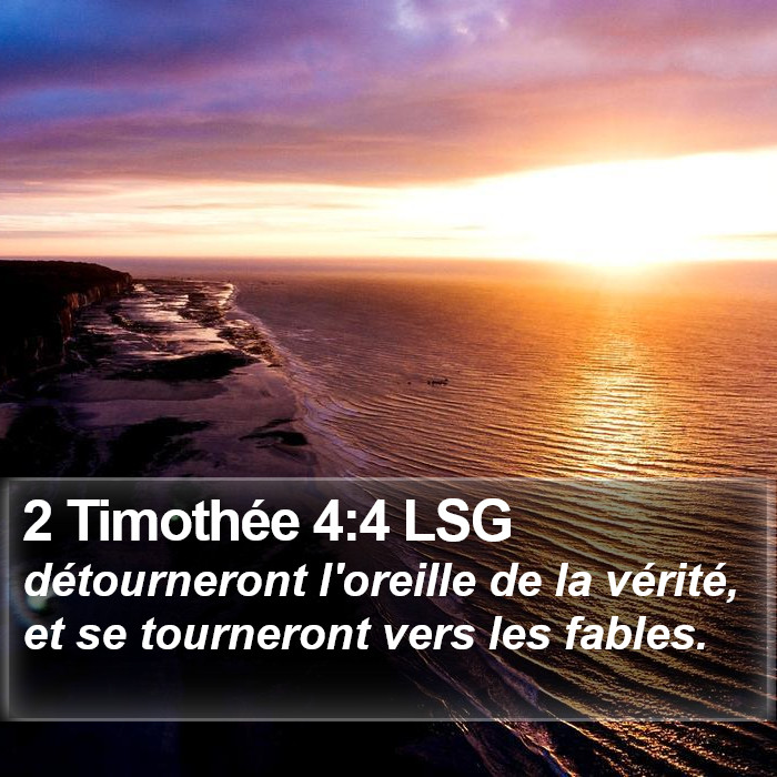 2 Timothée 4:4 LSG Bible Study