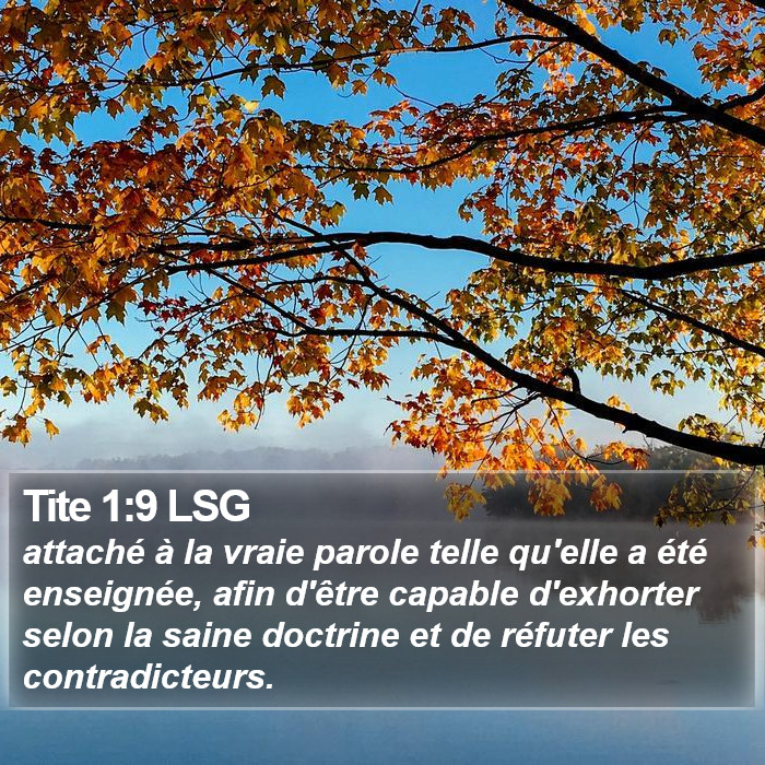 Tite 1:9 LSG Bible Study