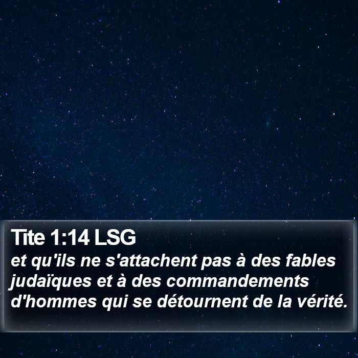 Tite 1:14 LSG Bible Study