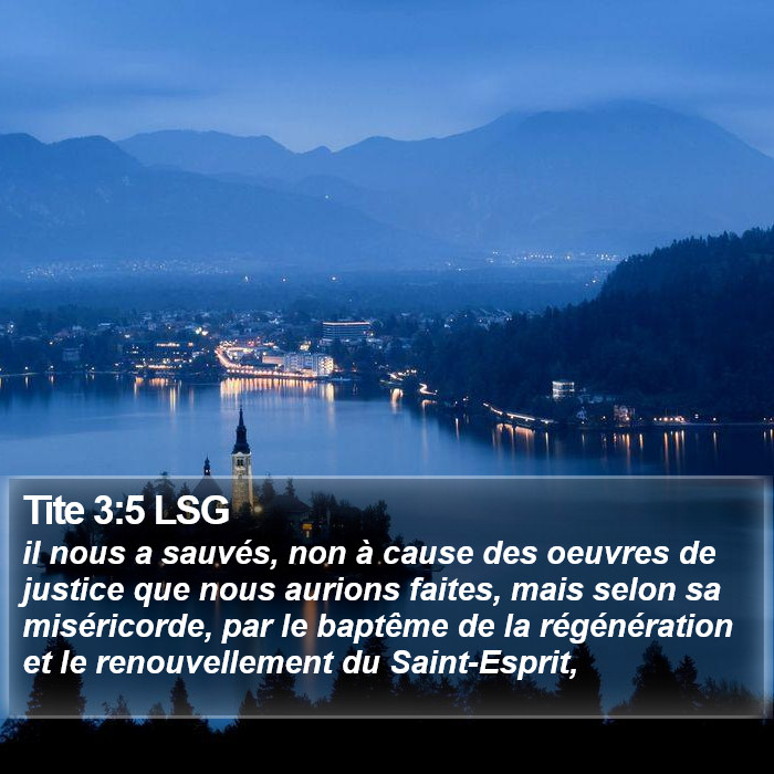 Tite 3:5 LSG Bible Study