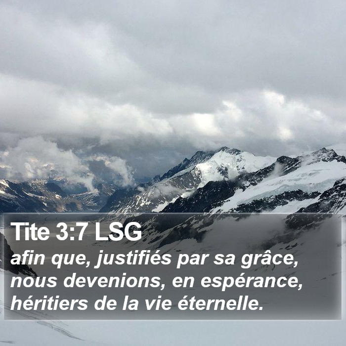 Tite 3:7 LSG Bible Study