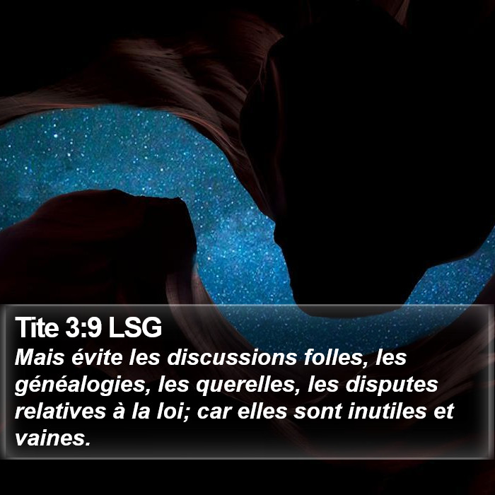 Tite 3:9 LSG Bible Study
