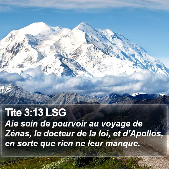 Tite 3:13 LSG Bible Study