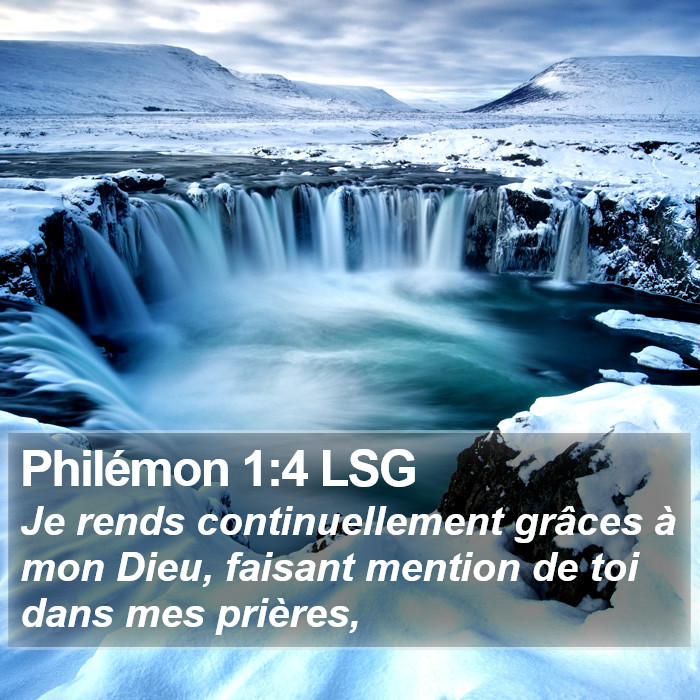 Philémon 1:4 LSG Bible Study