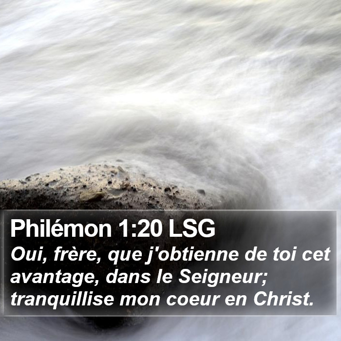 Philémon 1:20 LSG Bible Study