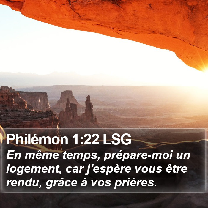 Philémon 1:22 LSG Bible Study