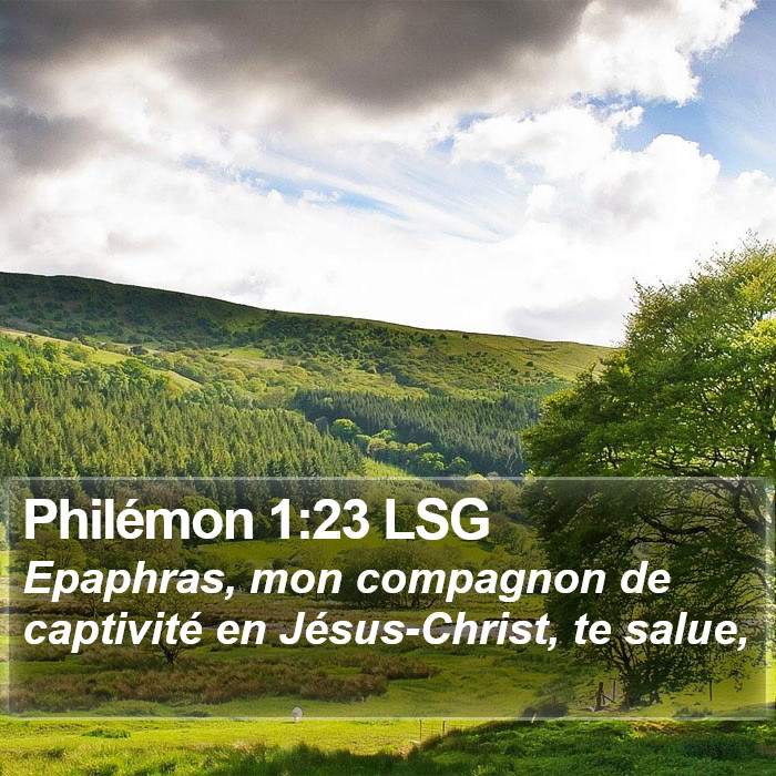 Philémon 1:23 LSG Bible Study