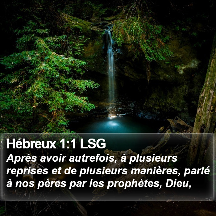 Hébreux 1:1 LSG Bible Study