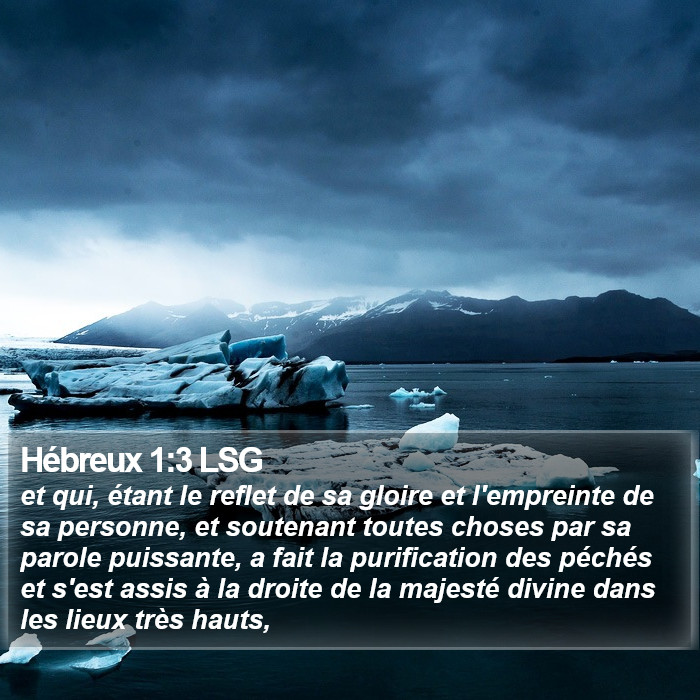 Hébreux 1:3 LSG Bible Study